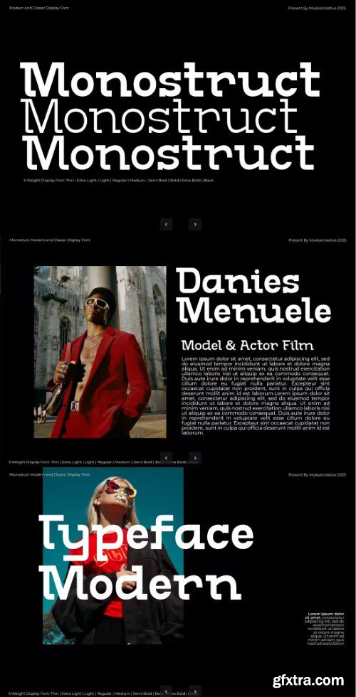 Monostruk Bold Industrial Slab-serif