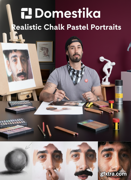 Domestika - Realistic Chalk Pastel Portraits