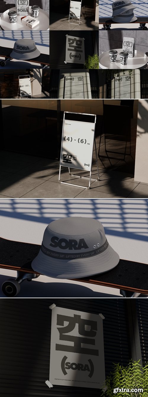 MockupCloud - Coffee Shop Branding Mockup