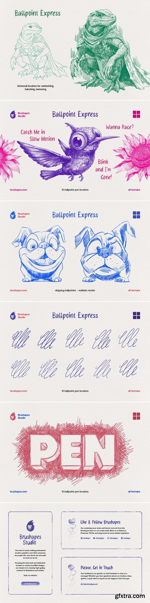 CreativeMarket - Multi App Ballpoint Pen Brushes