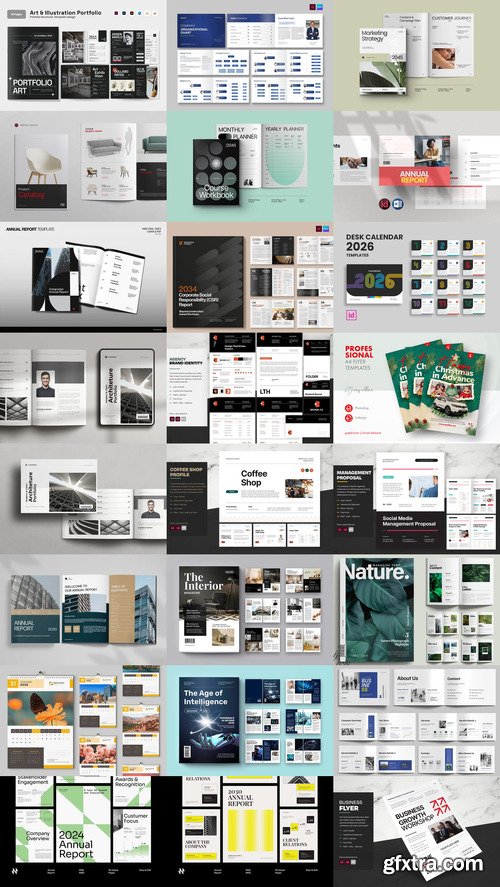 24 Indesign Templates Bundle 40 2025