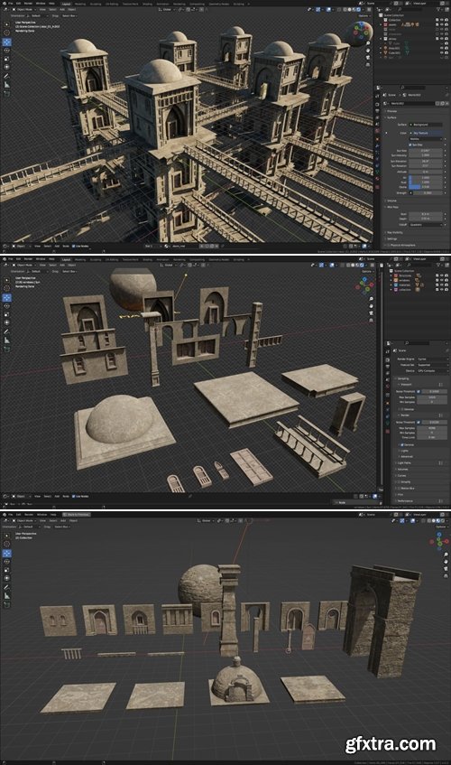 Gumroad - Modular Ancient Architecture Asset Pack