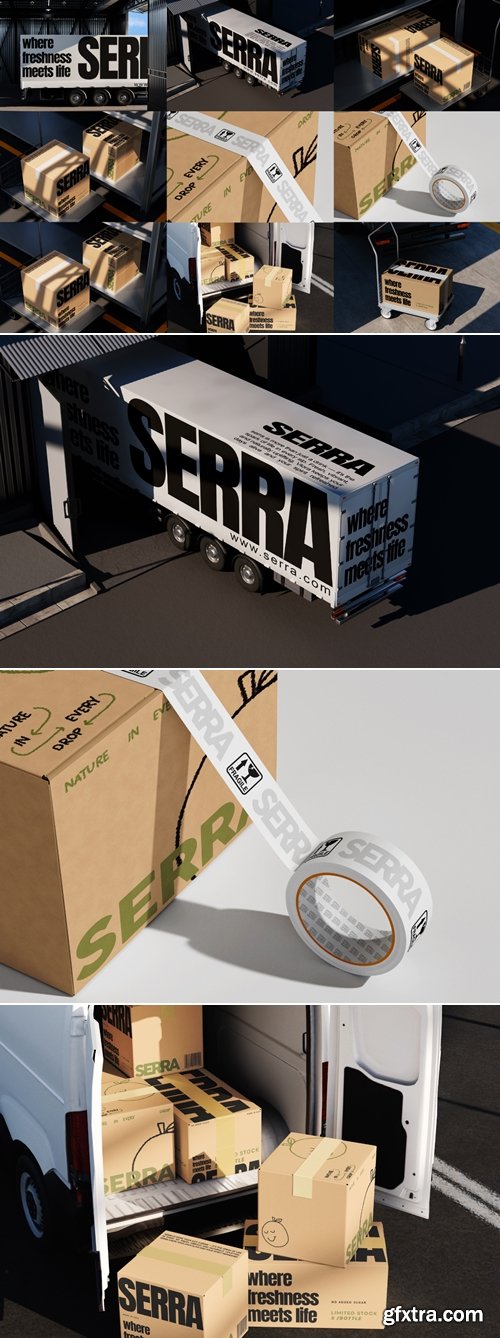 MockupCloud - Expedition Company Branding Mockup