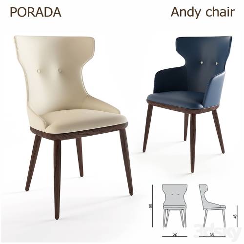 '3dsky Pro - Porada Andy chair' '3dsky Pro - Porada Andy chair'