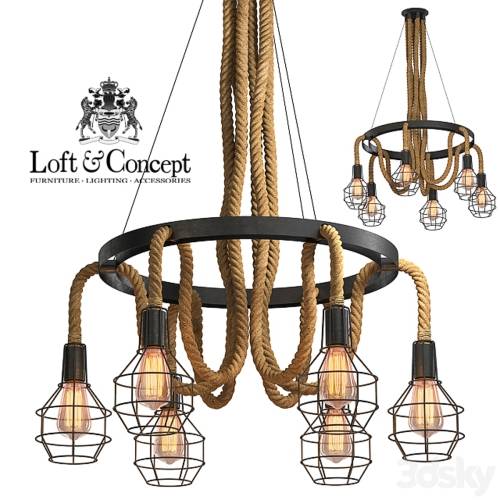 '3dsky Pro - Chandelier Loft Rope Chandelier cage VI' '3dsky Pro - Chandelier Loft Rope Chandelier cage VI'