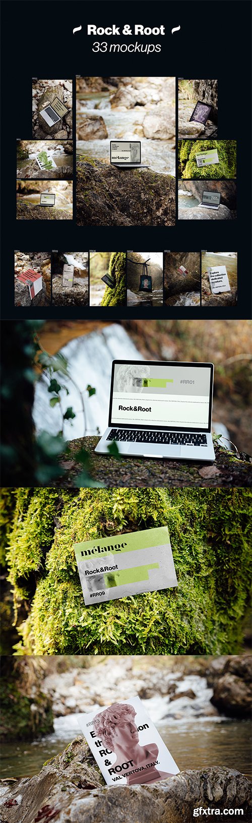 MelangeMockup &ndash; Rock &amp; Root Mockup Collection $107