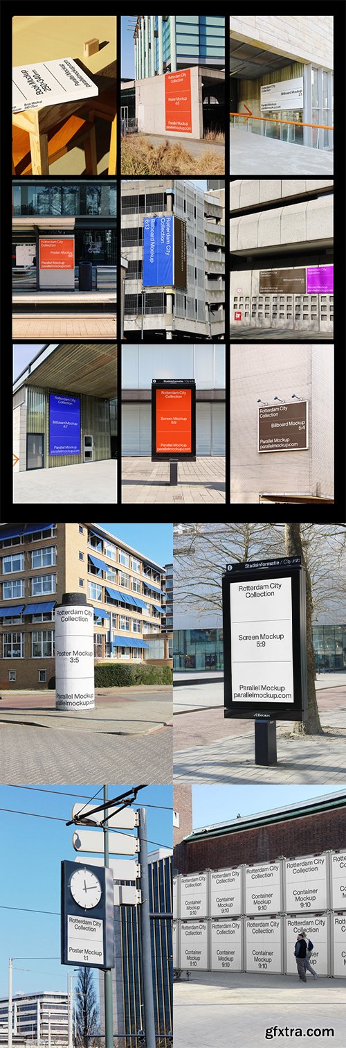Parallel Mockup &ndash; Rotterdam City Collection (77 mockups) $118