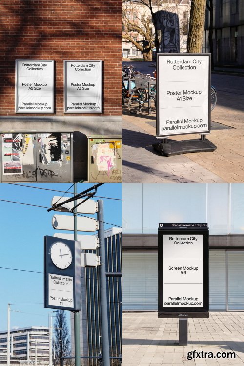 Parallel Mockup &ndash; Rotterdam City Collection (77 mockups) $118