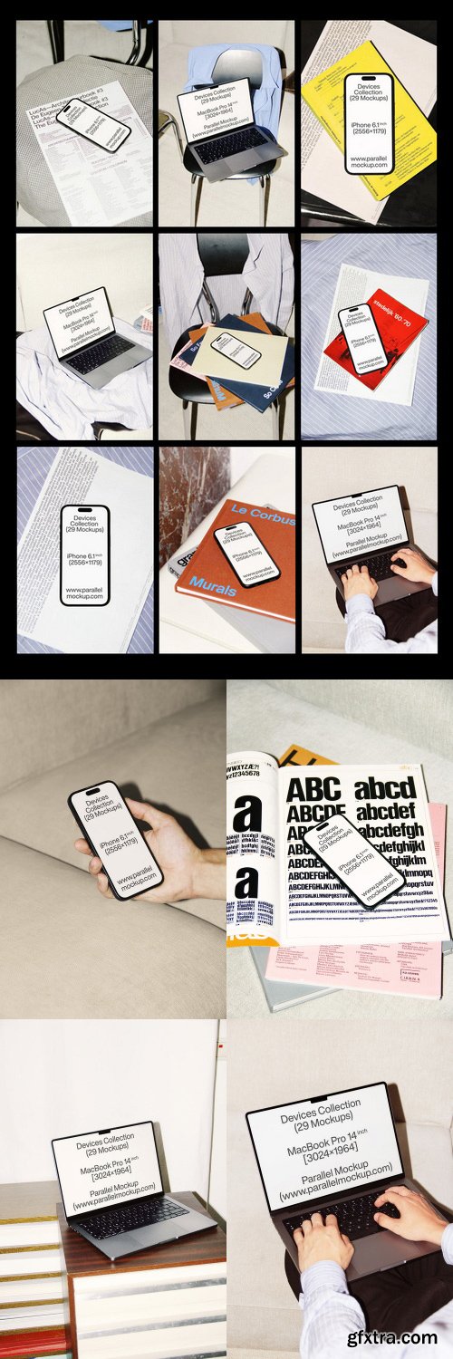 Parallel Mockup &ndash; Devices Collection (29 mockups) $71