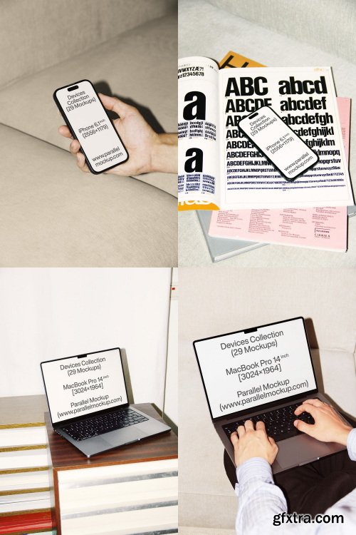 Parallel Mockup &ndash; Devices Collection (29 mockups) $71