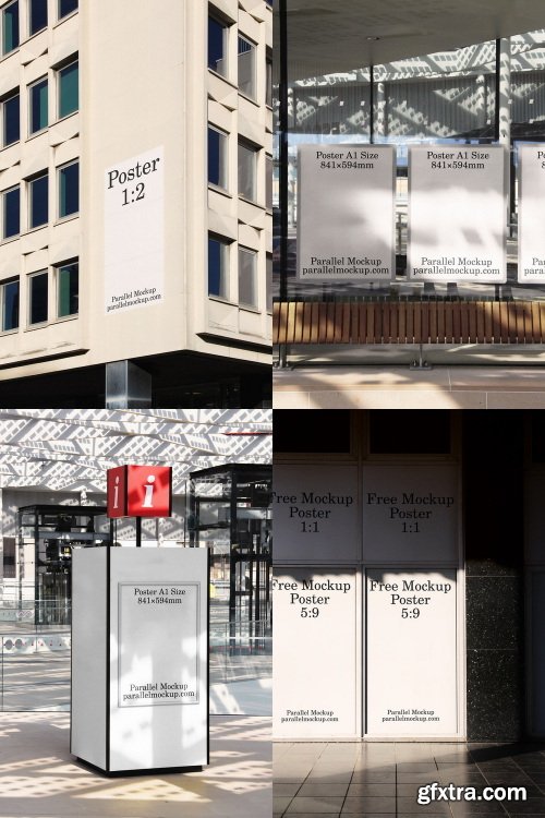 Parallel Mockup &ndash; City Collection B (13 mockups) $47
