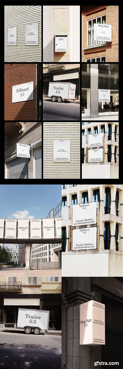 Parallel Mockup &ndash; City Collection A (21 mockups) $59