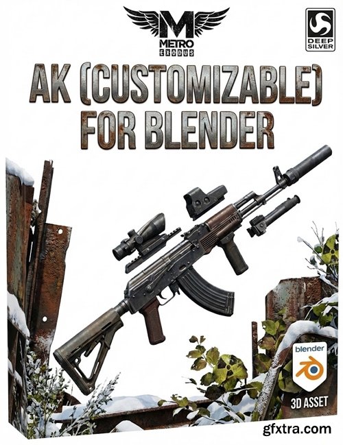 Metro Exodus - AK (Customizable) for Blender