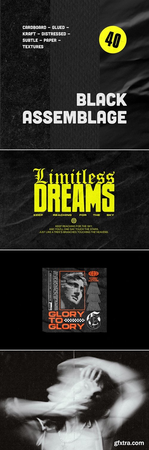 Studio2am - Black Assemblage: Paper Textures