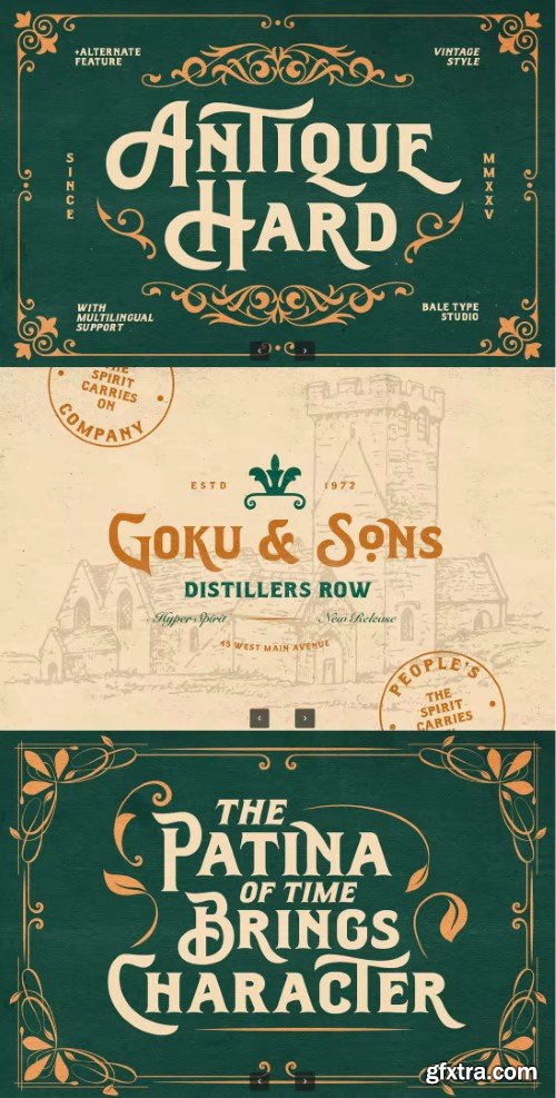 Antique Hard - Bold Vintage Font