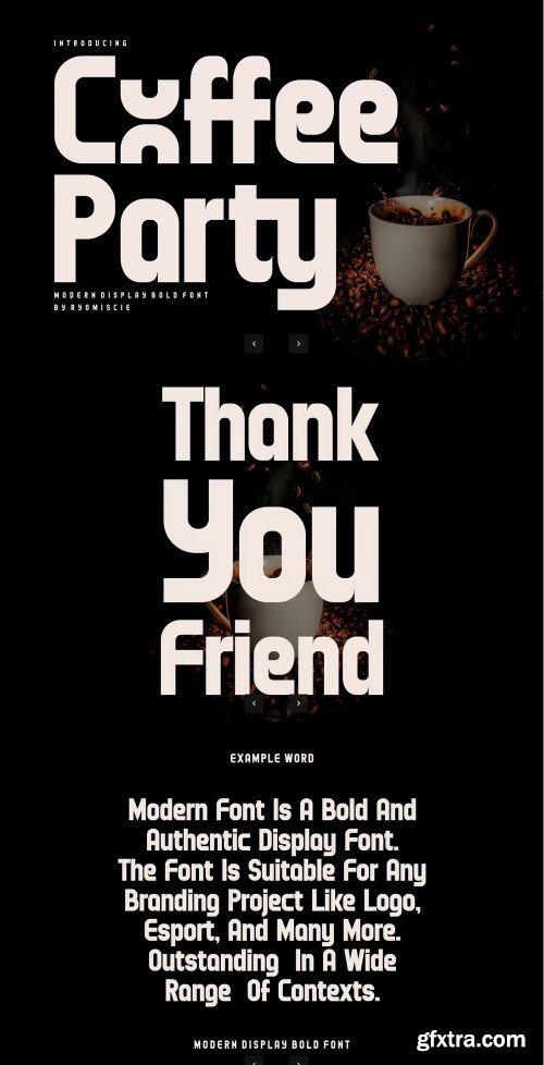 Coffee Party Coffee Shop Font