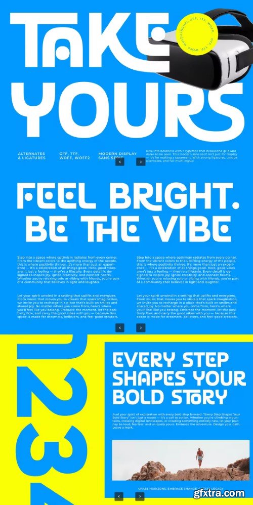 Take Yours Modern Sans Serif Display Fonts Take Yours Modern Sans Serif Display Fonts