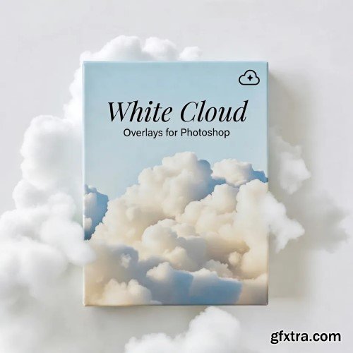 White Clouds Overlays for Photoshop
