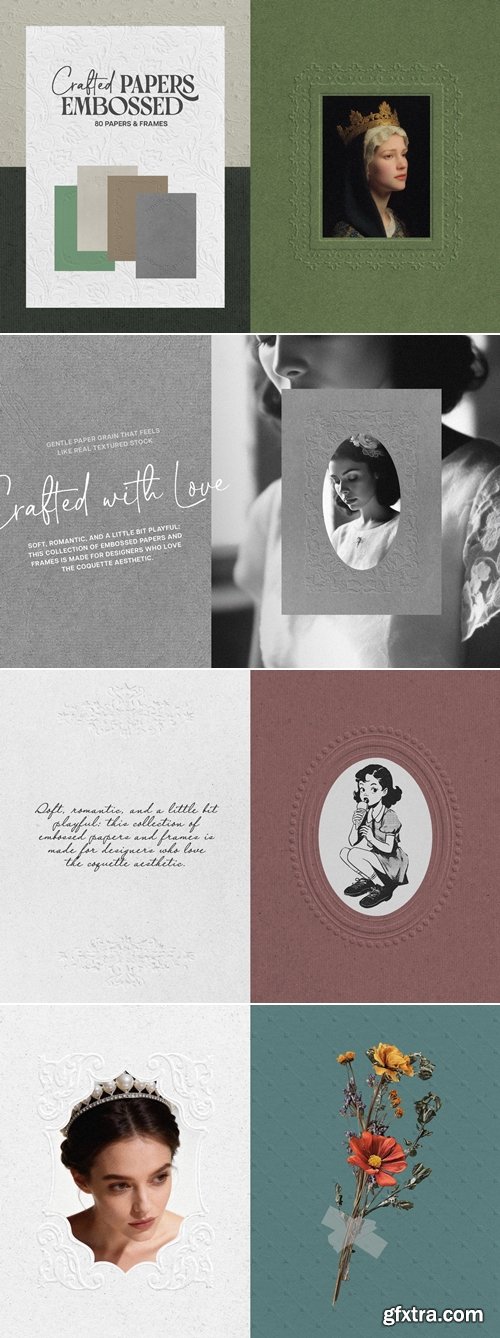 YouWorkforThem - Crafted Papers Embossed Graphics