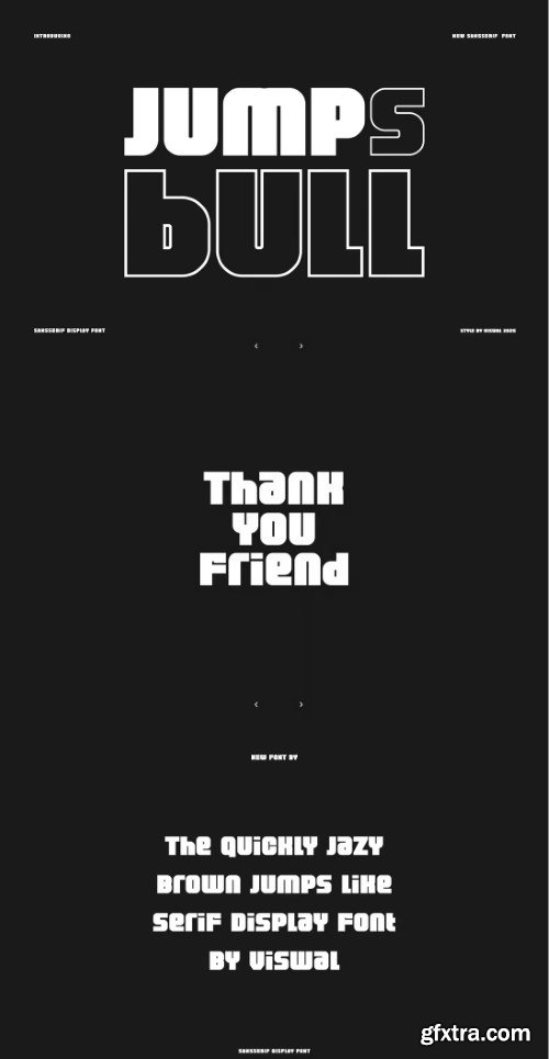 Jumps Bull - Futuristic & Techno Font