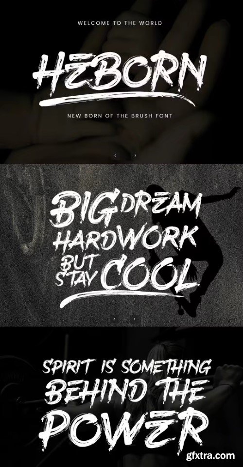 Heborn - Modern Brush Font