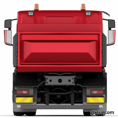 Scania P500 tipper 2018 3D Model