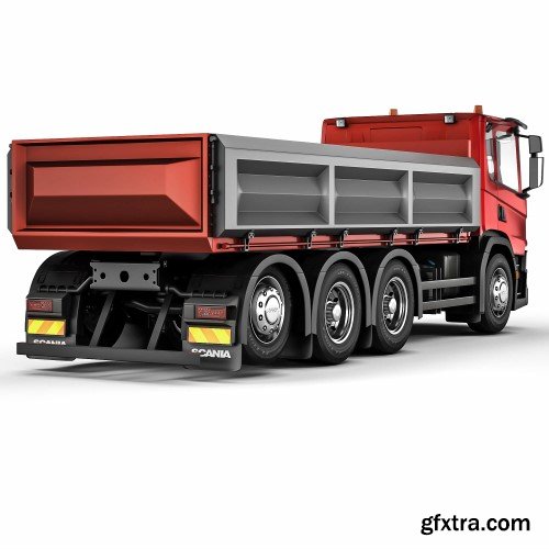 Scania P500 tipper 2018 3D Model