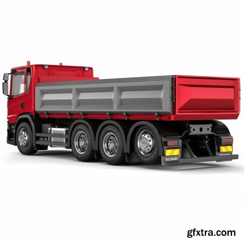 Scania P500 tipper 2018 3D Model