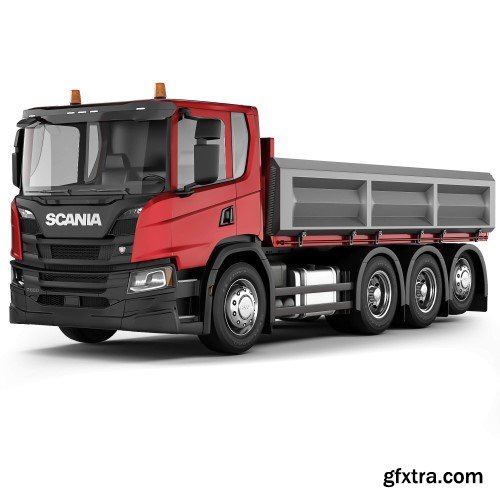 Scania P500 tipper 2018 3D Model