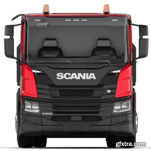 Scania P500 tipper 2018 3D Model