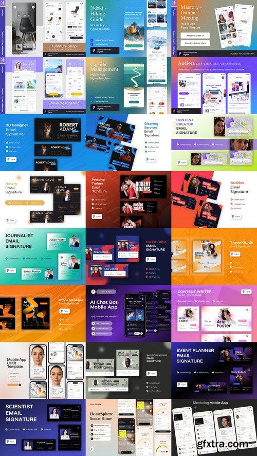 24 UX and UI Kits Templates Bundle 18