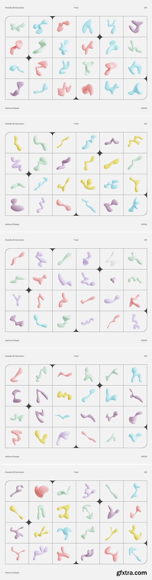 Pastella - 3D Pastel Fluid Shapes