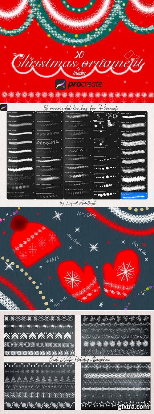 CreativeMarket - Christmas Brushes For Procreate