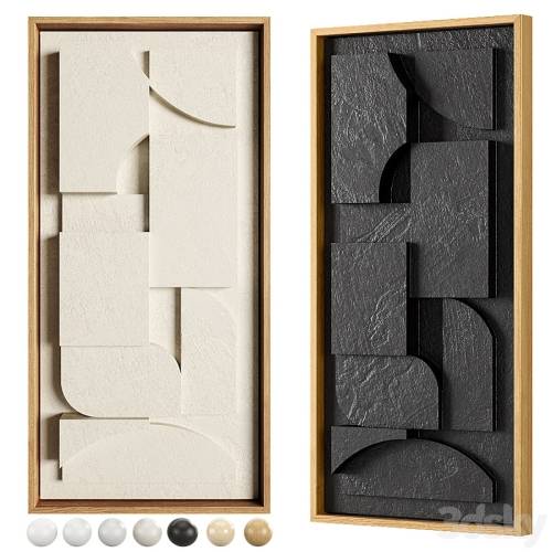 '3dsky Pro - IOLAstudios - Plaster Painted Relief Artwork 09' '3dsky Pro - IOLAstudios - Plaster Painted Relief Artwork 09'