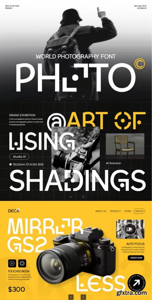 Photo - World Photography Font