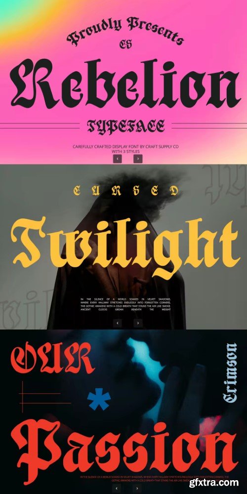 Rebelion – Blackletter Font