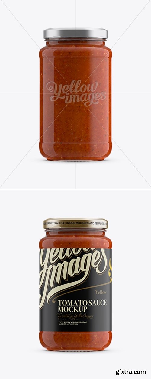 YellowImages - Tomato Sauce Jar Mockup 12843