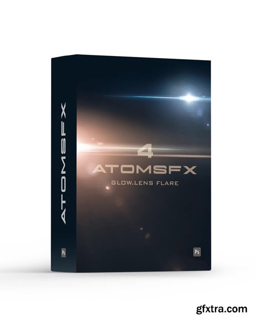Presetcurator - AtomsFX 4 Glow &amp; Cinematic Lens Flares Overlays + Brushes