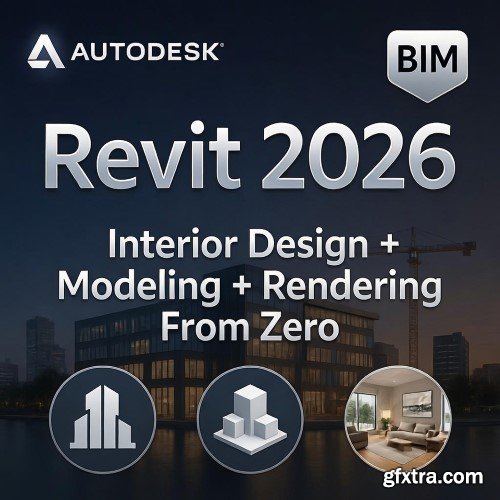 Udemy - Revit 2026: Interior Design + Modeling + Rendering From Zero