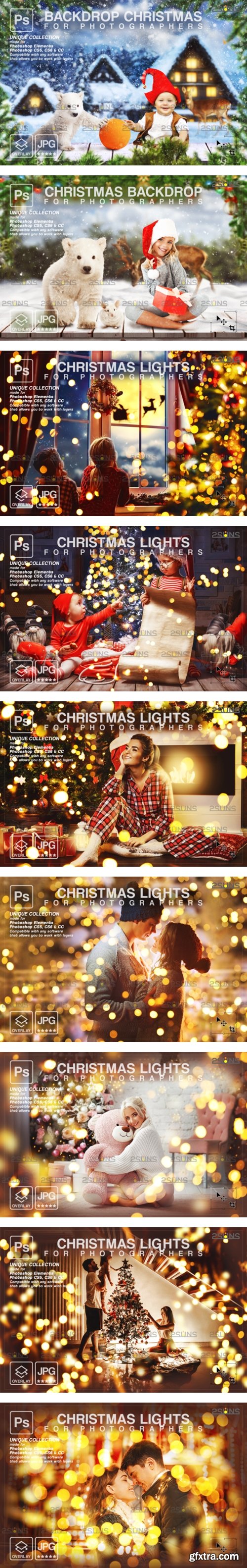 Christmas Backdrop and Lights Bokeh Overlay Bundle 200xPNG Christmas Backdrop and Lights Bokeh Overlay Bundle 200xPNG