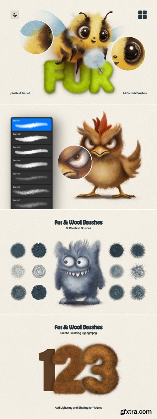 CreativeMarket - Multi-App Fur Brushes