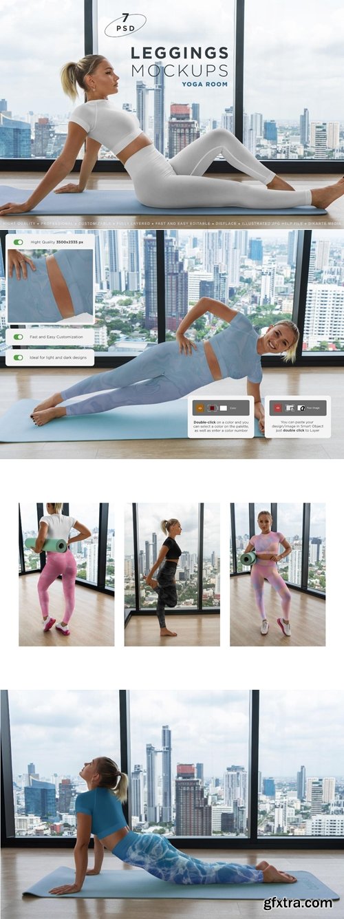 MockupCloud - Leggings Mockups Yoga Room