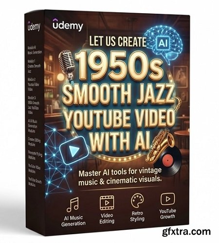 Udemy - Let us Create 1950s Smooth Jazz YouTube Video with AI
