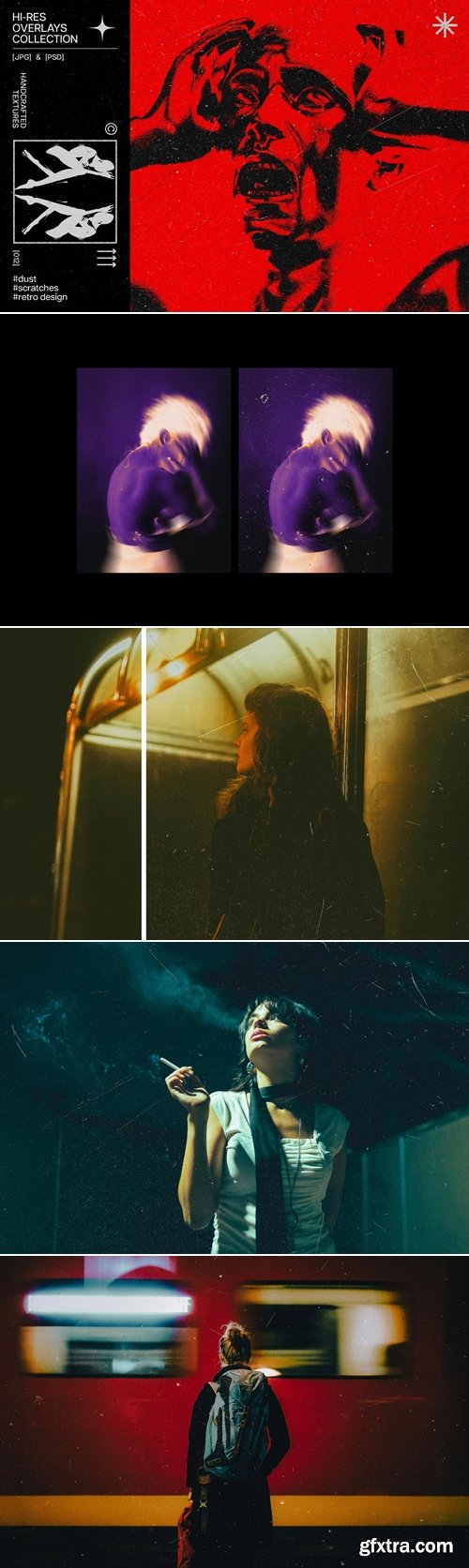 CreativeMarket - Dust & Scratches Texture Overlays