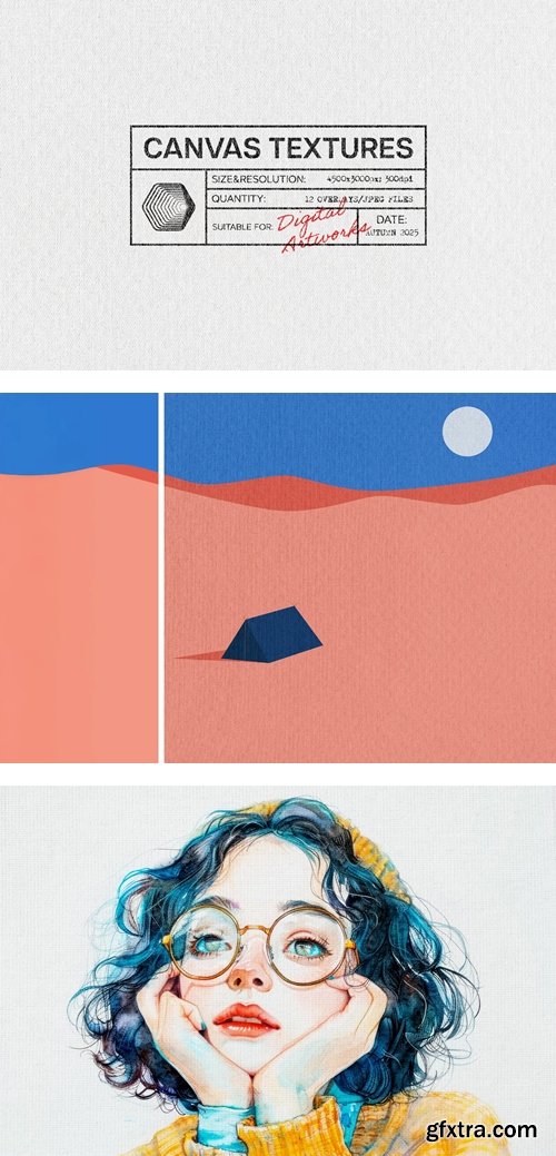 Studio2am - White Canvas Textures Collection