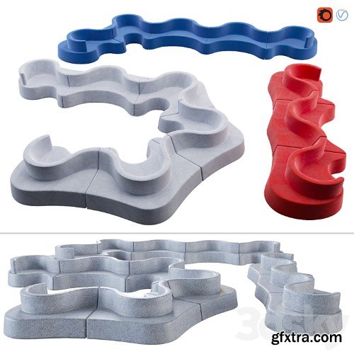 3dsky Pro - Verpan Cloverleaf Sofa In and Outdoor