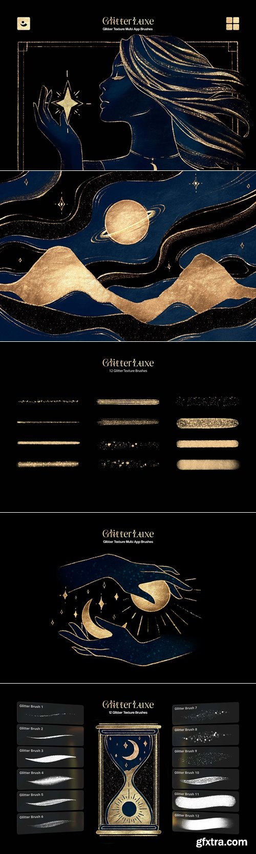 CreativeMarket - Multi-App Glitter Texture Brushes