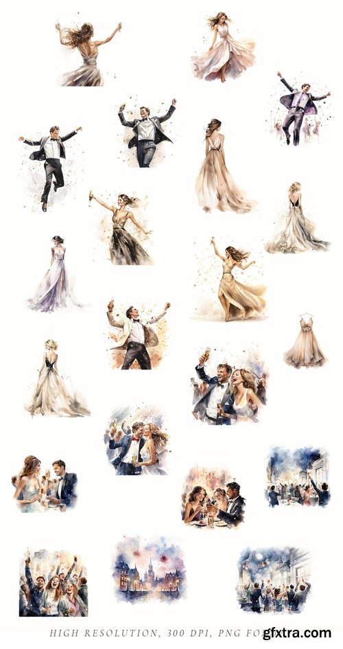 CreativeMarket - Christmas Watercolor Collection