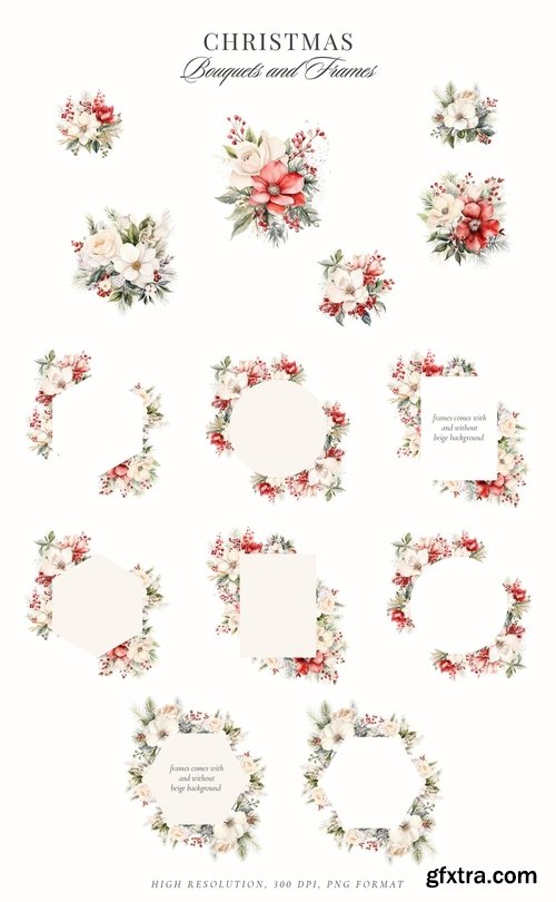 CreativeMarket - Christmas Watercolor Collection