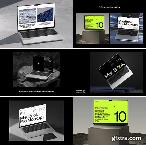 Wannathis - MacBook Pro Mockups (vol.2)